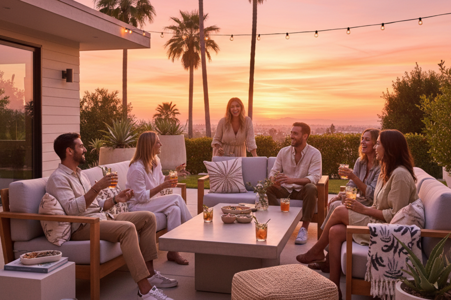 People enjoying a 420-friendly lifestyle in Southern California, representing openness and modern cannabis culture.