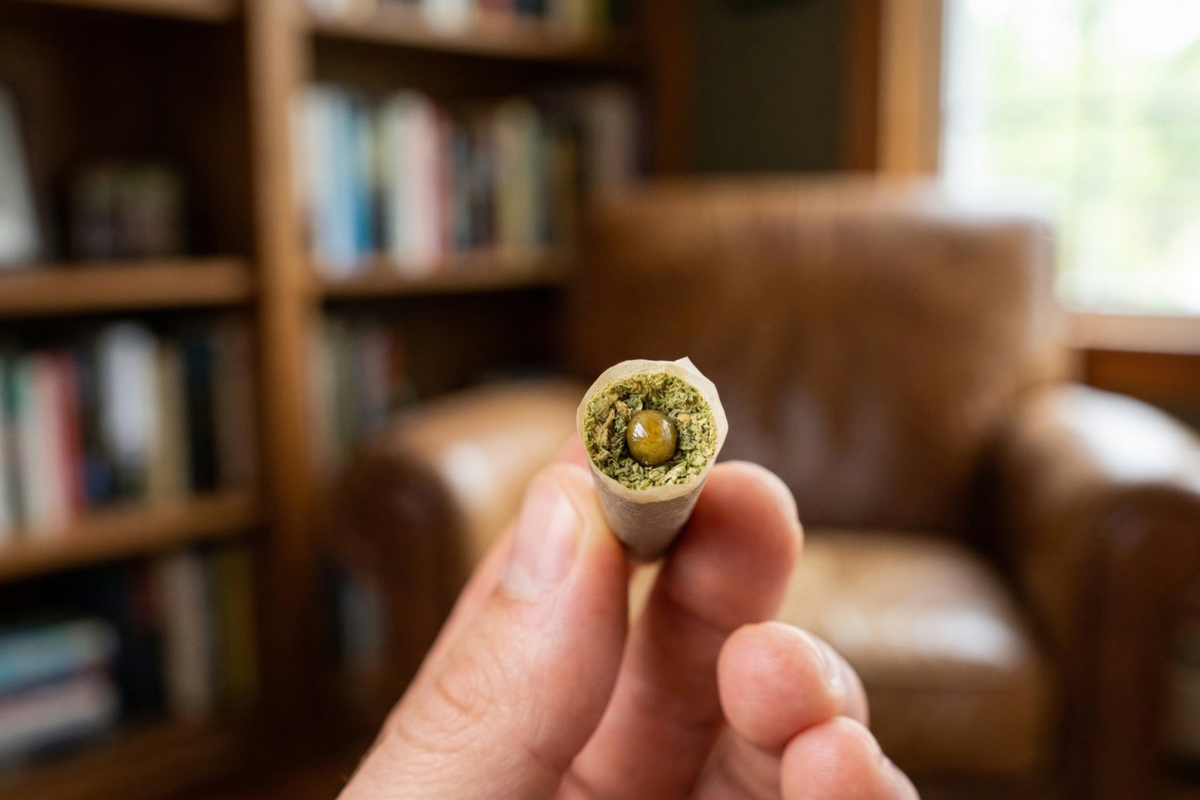 hash hole weed on hand