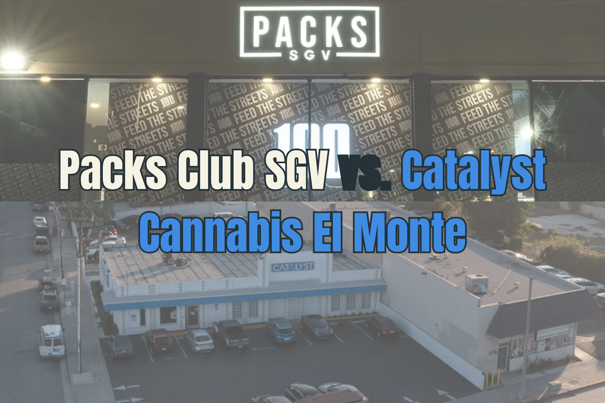 Packs Club SGV vs Catalyst Cannabis El Monte banner.