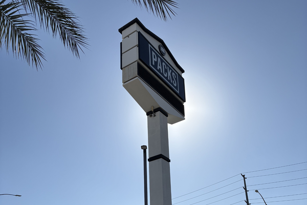 PACKS Club exterior sign outside a Southern California cannabis dispensary location.