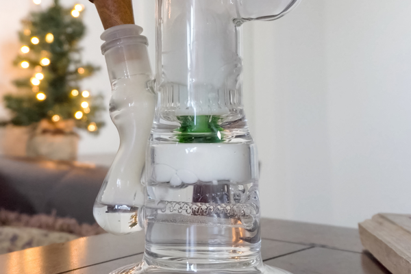 Bong with water inside.